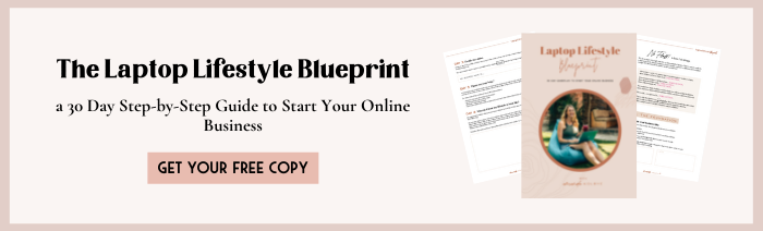 Laptop lifestyle blueprint - start an online business